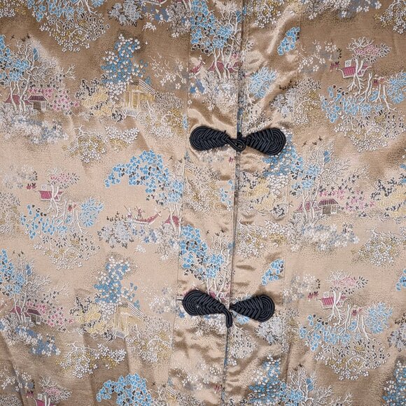 Vintage Asian Blazer Jacket Gold - Women sz M - Picture 4 of 8